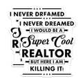 (2 Pack) Cool Realtor Stickers - Real Estate Agent - Success Realtor Decorations - 5" On Longest Side - Sticks to Smooth Flat Surfaces - Made in USA - BMCS6226