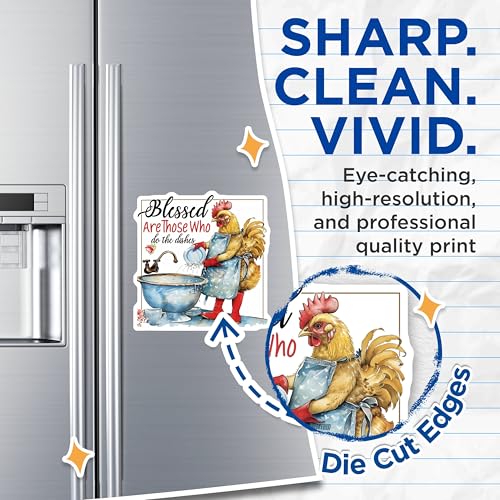 (2 Pack) Blessed are Those Who Do The Dishes Magnets - Kitchen - Funny Quotes - Home ation - 5" On Longest Side - for Cars, Fridges, Toolboxes - Made in USA - MAG4366