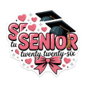 (2 Pack) Senior 2026 Magnets - Class of Twenty Twenty Six Graduate Decor - High School College Commemoration Keepsake - 5 Inches On Longest Side - Thick Durable Magnet - Made in USA - MAG22486