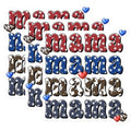 (3 Pack) Mama Star Decals - Mother Decal - Loving Mother - Patriotic Mama Decals - 3 Inches On Longest Side - Easy Peel & Apply - Made in USA - 3MCS6204