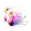 (2 Pack) Inspirational Quote Magnets Magnets - Dandelion Art - Motivational Home Decor - 5" On Longest Side - Made in USA - Sticks to Refrigerators & Metal Surfaces - MAG8576