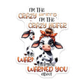 (2 Pack) Crazy Heifer Magnets - Fun Kitchen - Farm Animal Magnets - Refrigerator Magnets - Cute Cow Magnets - 5" On Longest Side - for Cars, Fridges, Toolboxes - Made in USA - MAG3780