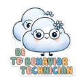 (2 Pack) Behavior Technician Magnets - Cute Cloud Character Magnets - Educational Office Decor Magnets - 5" On Longest Side - for Cars, Refrigerators, Toolboxes, Lockers - Made in USA BMCS3181
