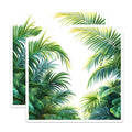 (2 Pack) Tropical Palm Leaf Magnets - Botanical Jungle Decor - Vibrant Greenery Accents - Refrigerator Office Magnets - 5 Inches On Longest Side - Thick Durable Magnet - Made in USA - MAG29360