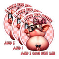 (3 Pack) Pig Butts Decals - Funny Pig Decals - Animal Humor Sticker - 3 Inches On Longest Side - Easy Peel & Apply - Made in USA - 3MCS6691