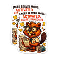 (2 Pack) Eager Beaver Mode Magnets - Funny Work Humor - Overwhelmed Animal Office Decor - to Do List Fun - 5 Inches On Longest Side - Thick Durable Magnet - Made in USA - MAG21891