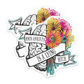 (2 Pack) Inspirational Brain and Flowers Magnets - Motivational Quote - 5" On Longest Side - for Cars, Fridges, Toolboxes - Made in USA - MAG7676