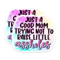 (2 Pack) Sassy Mom Magnets - Funny Parenting Humor - Cool Motherhood Quote - Refrigerator Decor - 5 Inches On Longest Side - Thick Durable Magnet - Made in USA - MAG36814