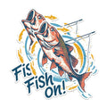 (2 Pack) Fish On Magnets - Fishing Enthusiast - Sport Fishing Catch of The Day - Outdoor Sports - 5" On Longest Side - for Fridges, Toolboxes, Cars - Made in USA - MAG2623