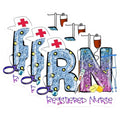 (3 Pack) Registered Nurse Decals - RN Laptop Decal - Medical Nurse Gift - 3 Inches On Longest Side - Easy Peel & Apply - Made in USA - 3MCS7963