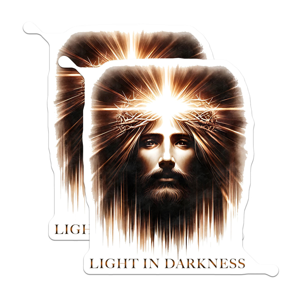 (2 Pack) Jesus Christ Magnets - Divine Light Image - Christian Faith Decor - 5 Inches On Longest Side - Thick Durable Magnet - Made in USA - MAG26365