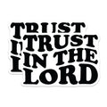 (2 Pack) Trust in the Lord Magnets - Christian Faith Decor - Inspirational Bible Quote - Religious Refrigerator Accessory - 5 Inches On Longest Side - Thick Durable Magnet - Made in USA - MAG28125