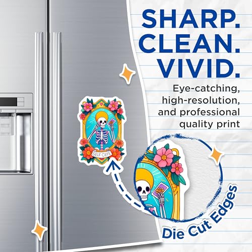 (2 Pack) Fun Decorations Magnet - 5" On Longest Side - Sticks to Smooth Flat Surfaces - Made in USA - MAG9448