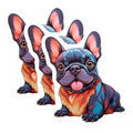 (3 Pack) French Bulldog Decals - Cute Dog Stickers - Laptop Water Bottle Decal - 3 Inches On Longest Side - Easy Peel & Apply - Made in USA - 3MCS2715