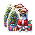 (2 Pack) Christmas Dog Magnets - Santa Puppy Refrigerator Decor - Pet Lover Holiday Stocking Stuffer - 5 Inches On Longest Side - Thick Durable Magnet - Made in USA - MAG27531