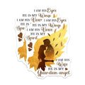 (2 Pack) Guardian Angel Stickers - Love Quote Stickers - Romantic Couple Stickers - 5" On Longest Side - Sticks to Smooth Flat Surfaces - Made in USA - BMCS6117