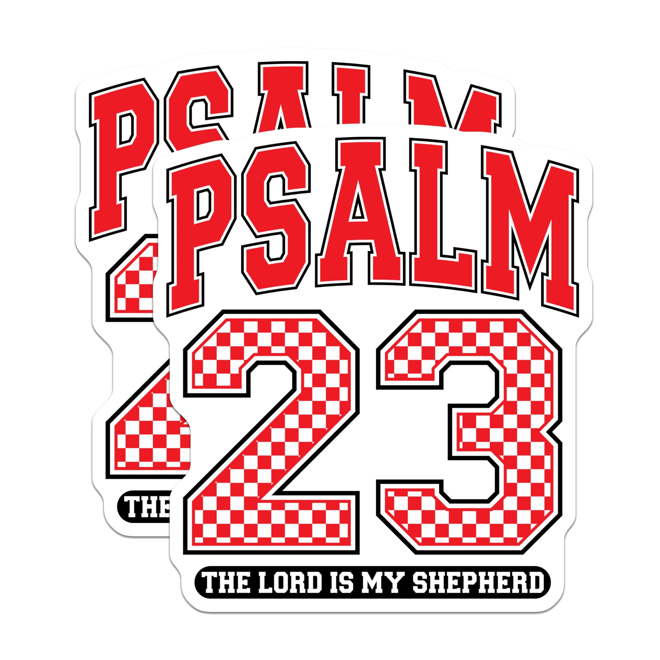 (2 Pack) Psalm 23 Magnets - Lord My Shepherd - Bible Verse Faith Decor - Christian Inspirational Quote - 5 Inches On Longest Side - Thick Durable Magnet - Made in USA - MAG25444