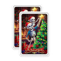 (2 Pack) The Festival Spirit Magnets - Skeleton Christmas - Holiday Skeleton Tree ations Magnets - 5" On Longest Side - for Cars, Fridges, Toolboxes - Made in USA - MAG4456