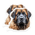 (2 Pack) Leonberger Magnets - Dog Breed Decor - Pet Lover Collectibles - 5 Inches On Longest Side - Thick Durable Magnet - Made in USA - MAG24223