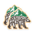 (2 Pack) Mountain Adventure Magnets - Made for Mountains Design - Outdoorsy Home Decor - 5" On Longest Side - Premium Magnet - for Cars, Refrigerators, Toolboxes, Lockers - Made in USA - MAG18648