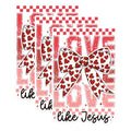 (3 Pack) Love Like Jesus Decals - Religious Laptop Stickers - Inspirational Decal - 3 Inches On Longest Side - Easy Peel & Apply - Made in USA - 3MCS1816