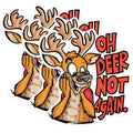 (3 Pack) Oh Deer Not Again Decals - Funny Animal - Laptop Decal - 3 Inches On Longest Side - Easy Peel & Apply - Made in USA - 3MCS0915