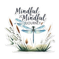 (2 Pack) Mindful Journey Stickers - Dragonfly Stickers - Inspiring Nature Stickers - 5" On Longest Side - Sticks to Any Smooth Flat Surface - Made in USA - BMCS2697
