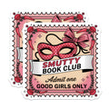 (2 Pack) Smutty Book Club Magnets - Admit One Magnet - Good Girls Only Accessory - 5" On Longest Side - Premium Magnet - for Cars, Refrigerators, Toolboxes, Lockers - Made in USA - MAG14353