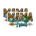 (2 Pack) Mama Tried Cowhide Sunflowers Magnets - Western Boho Mama Decor - Southwestern Country Accent - 5 Inches On Longest Side - Thick Durable Magnet - Made in USA - MAG30627