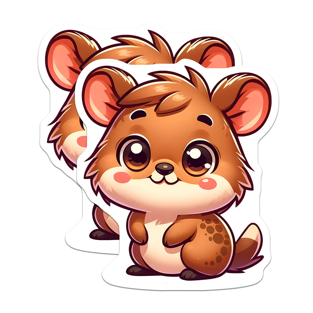 (2 Pack) Adorable Hamster Magnets - Kawaii Cute Animal Decor - Rodent Lover Fridge Accessory - 5 Inches On Longest Side - Thick Durable Magnet - Made in USA - MAG36635