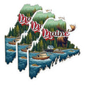 (3 Pack) Maine Decals - State of Maine - Lobster - Moose Laptop Decal - 3 Inches On Longest Side - Easy Peel & Apply - Made in USA - 3MCS0142