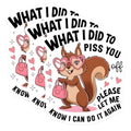 (3 Pack) Sarcastic Squirrel Decals - Funny Squirrel Quote - Mischievous Squirrel - Laptop Decals - 3 Inches On Longest Side - Easy Peel & Apply - Made in USA - 3MCS4328