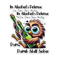 (2 Pack) Owl Humor Stickers - Funny Animal Stickers - Drinking Joke Stickers - 5" On Longest Side - Sticks to Any Smooth Flat Surface - Made in USA - BMCS2935
