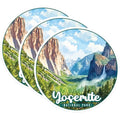 (3 Pack) Yosemite Decals - National Park Decal - Laptop Decals - 3 Inches On Longest Side - Easy Peel & Apply - Made in USA - 3MCS0492