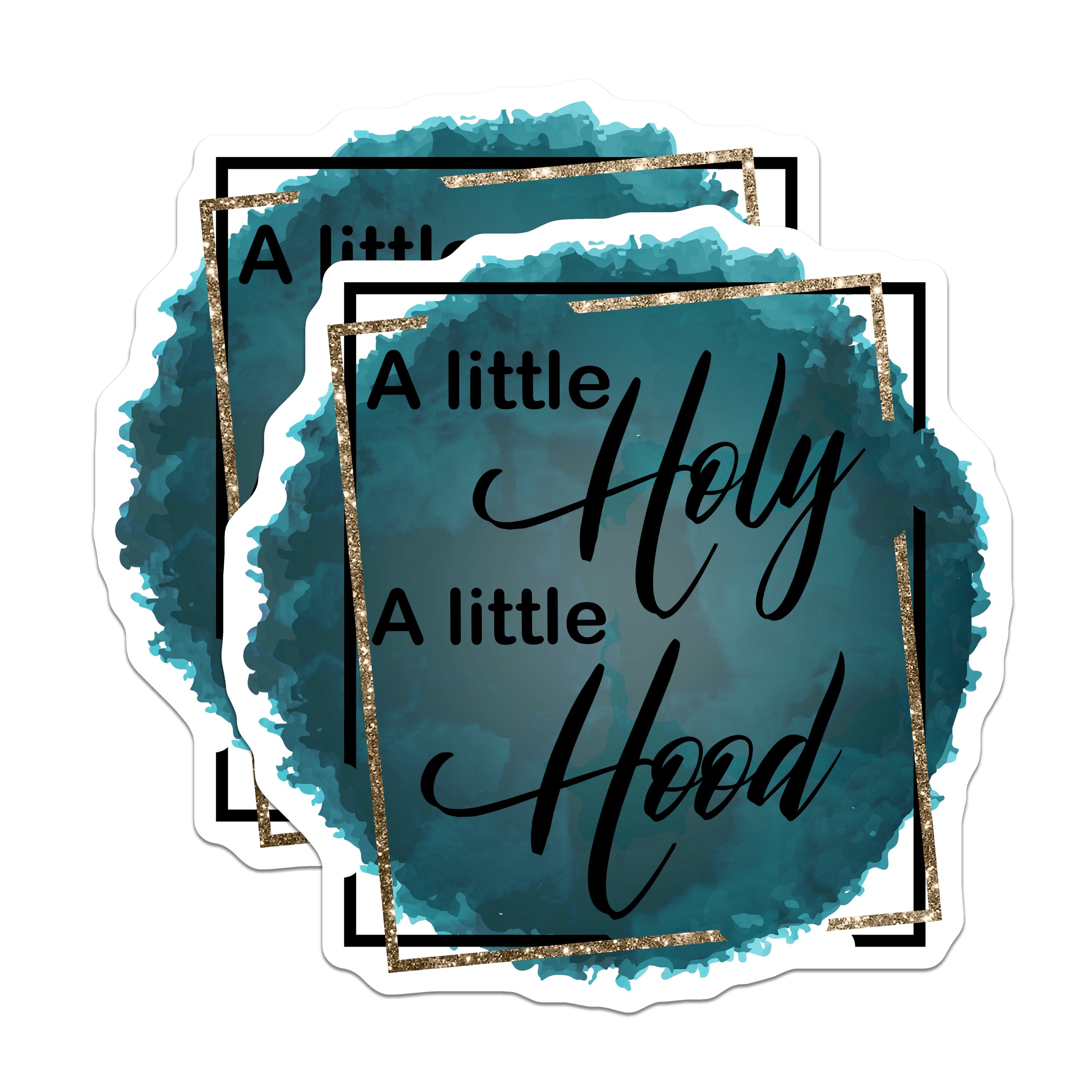 (2 Pack) Holy Hood Magnets - Sassy Christian Woman Decor - Spiritual Humor Refrigerator Magnet - 5 Inches On Longest Side - Thick Durable Magnet - Made in USA - MAG39483