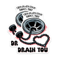 (2 Pack) Drain You Stickers - Stay Away Sticker - Funny Meme Stickers - 5" On Longest Side - Sticks to Smooth Flat Surfaces - Made in USA - BMCS14660