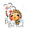 (2 Pack) Bee Kind Magnets - Cute Animal Decor - Floral Bumble Bee Illustration - 5" On Longest Side - Premium Magnet - for Cars, Refrigerators, Toolboxes, Lockers - Made in USA - MAG16836